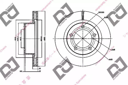 Тормозной диск DJ PARTS BD1995